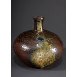 Bauchige Vase mit kurzem Hals, Steinzeug mit Asc | Bellied vase with short neck, stoneware with ash