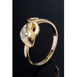 GG 585 Schlangenring mit Altschliffdiamanten (z | GG 585 snake ring with old cut diamonds (together