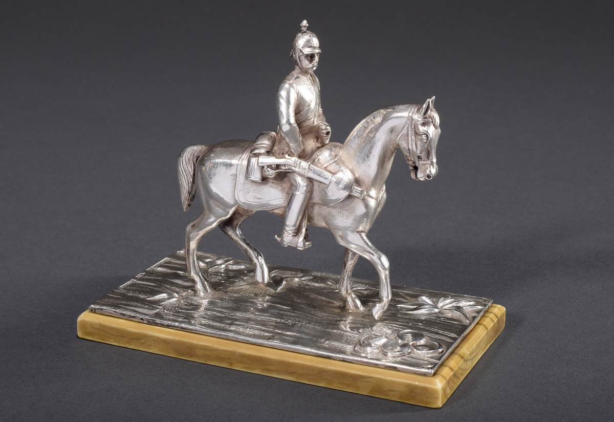 Briefbeschwerer "Kaiser Wilhelm II zu Pferde", H | Paperweight "Kaiser Wilhelm II on horseback", co - Image 2 of 8