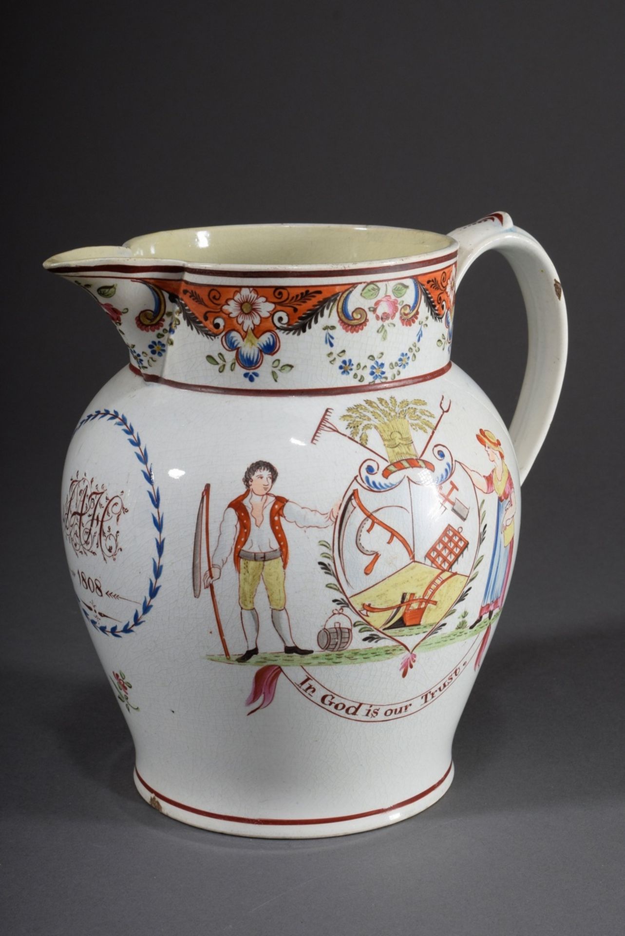 3 Diverse englische Weichporzellan Krüge und Sch | 3 Various English soft porcelain jugs and bowls - Image 7 of 18