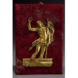 Feuervergoldetes Bronze Relief „Der auferstanden | Fire-gilt bronze relief "The Risen Christ" mount