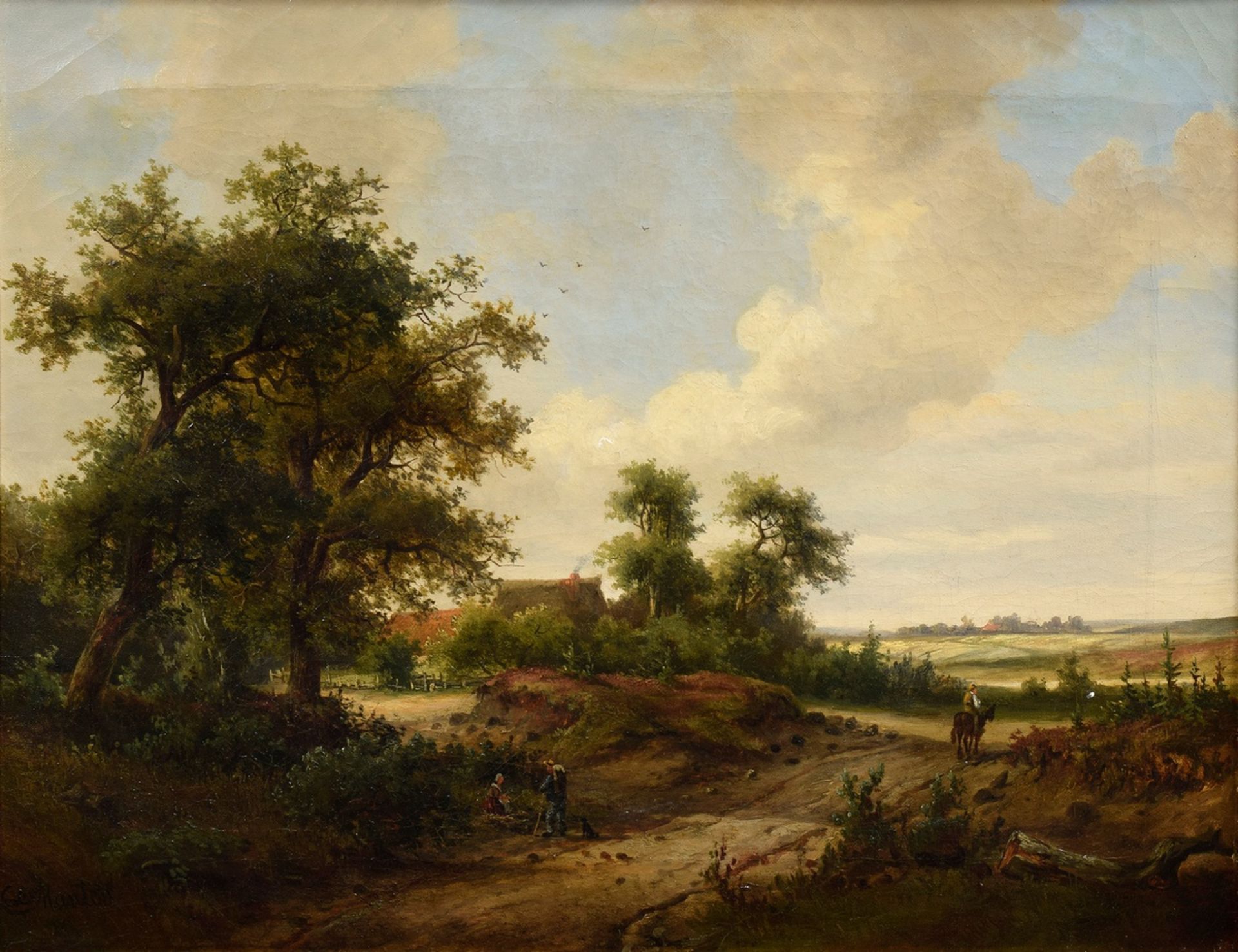 Munter, David Heinrich (1816-1879) "Weg in nordd | Munter, David Heinrich (1816-1879) "Path in Nort