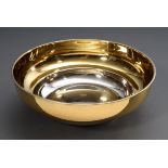 Moderne gestufte Schale mit partiell vergoldetem | Modern stepped bowl with partially gilded body,