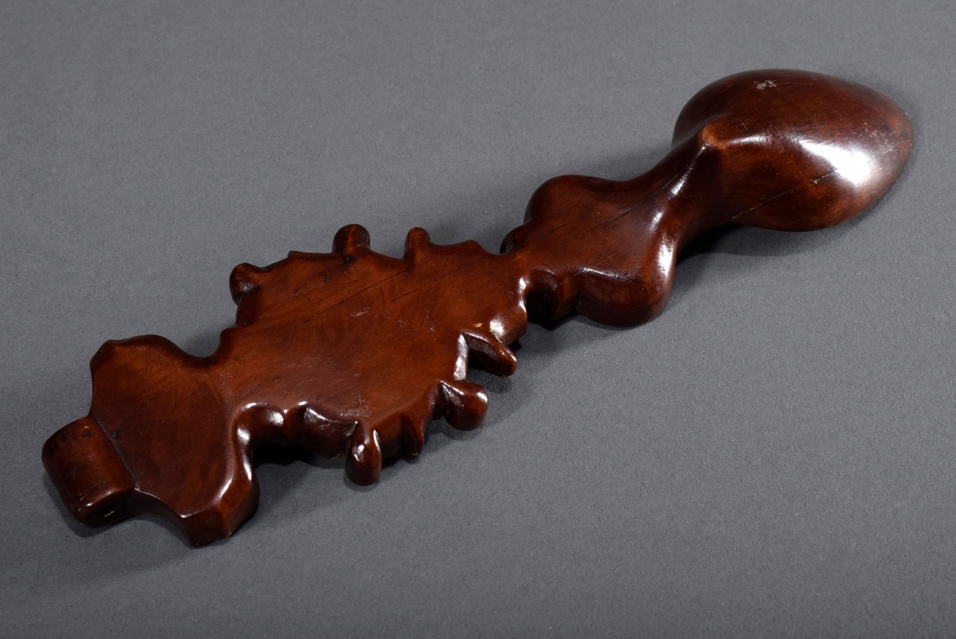 Geschnitzter Holz Löffel (sog. Love Spoon) mit f | Carved wooden spoon (so-called Love Spoon) with - Bild 5 aus 6