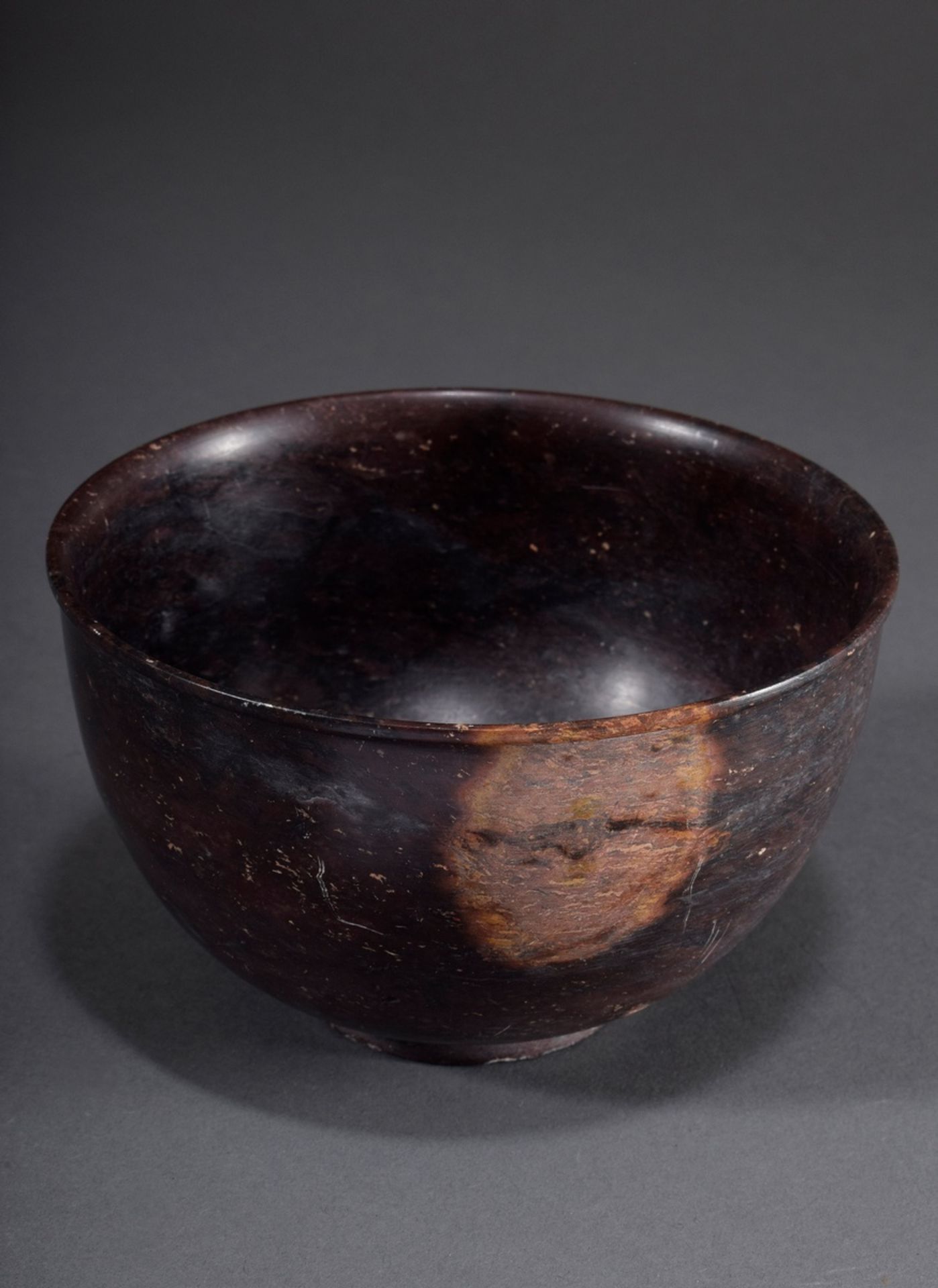 Dünnwandige antike Porphyr Schale mit auskragend | Thin-walled antique porphyry bowl with projectin - Image 4 of 5