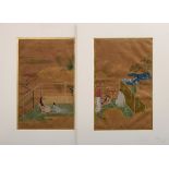 2 Japanische Malereien der Tosa-Schule "Prinz Ge | 2 Japanese paintings of the Tosa School: "Prince