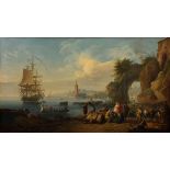 Manglard, Adrien (1695-1760) zugeschr. "Ideale H | Manglard, Adrien (1695-1760) attr. "Ideal harbor