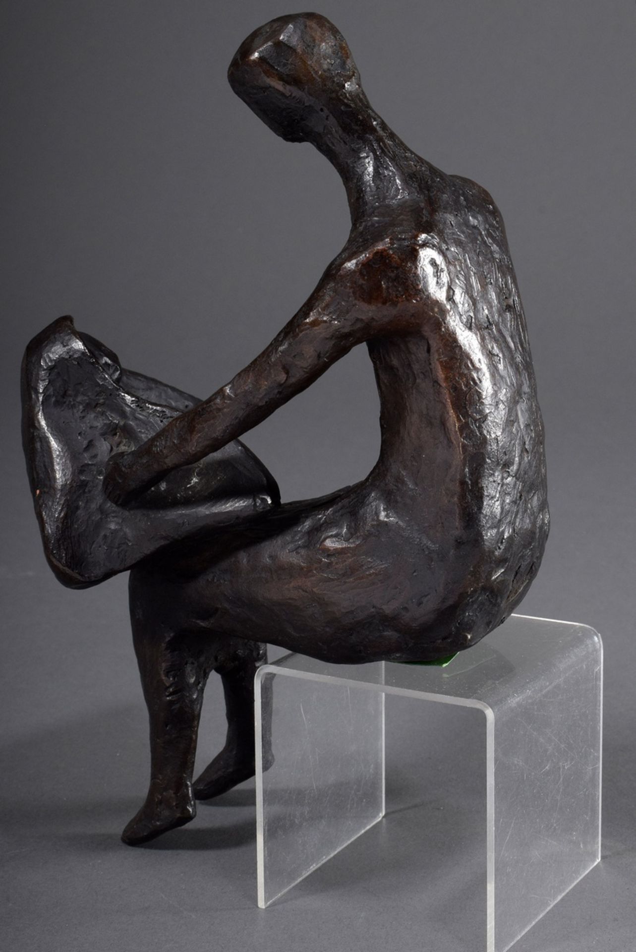 Godbersen, Ruth (1921-2006) "Mutter mit Kind", Bronze, 16x18x11cm, Gewindelöcher an der Unterseite - Bild 2 aus 8