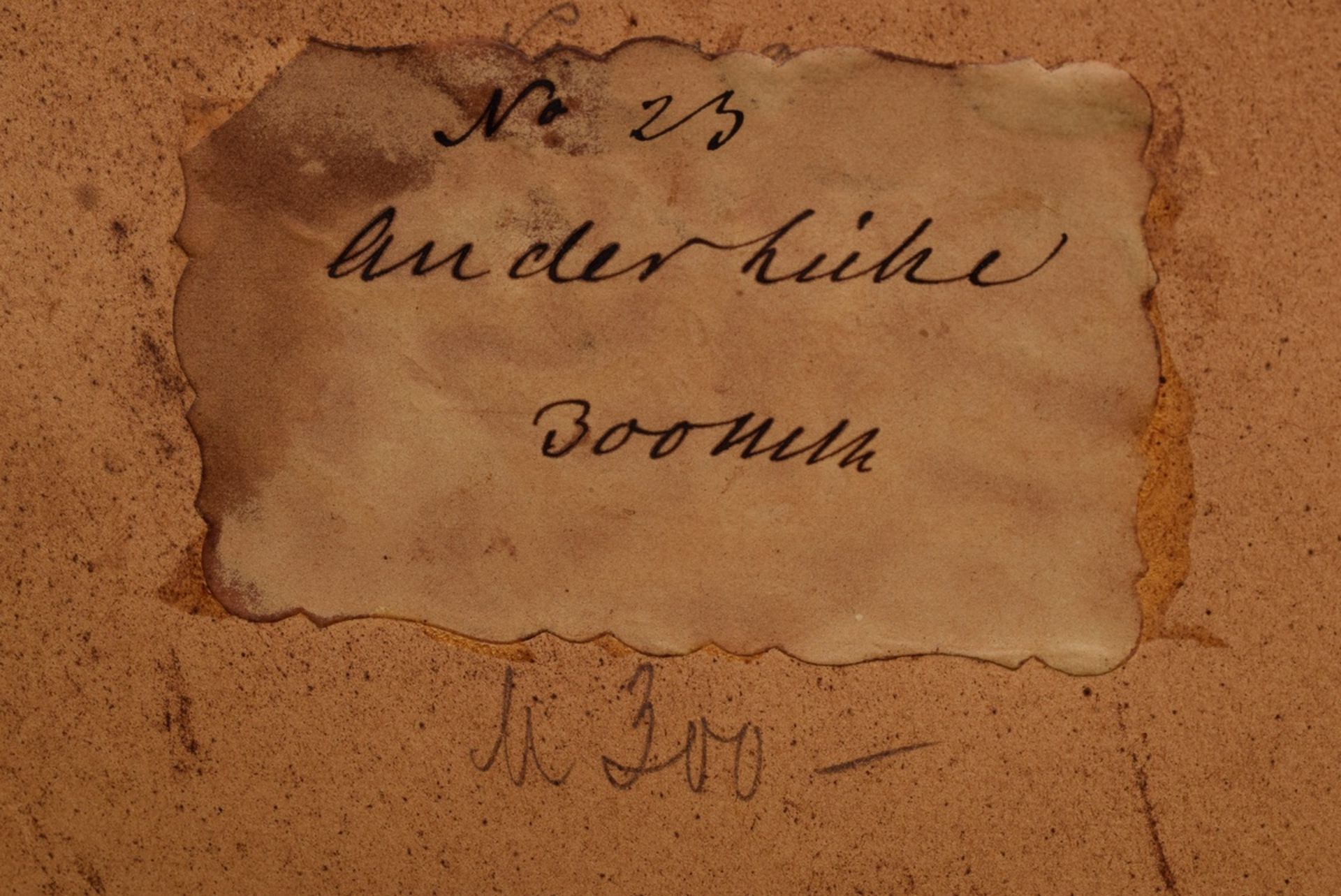 2 Lutteroth, Askan (1842-1923) „Frühlingsnebel“ und „An der Luhe“, Aquarell, u.r. sign., verso beti - Bild 6 aus 11
