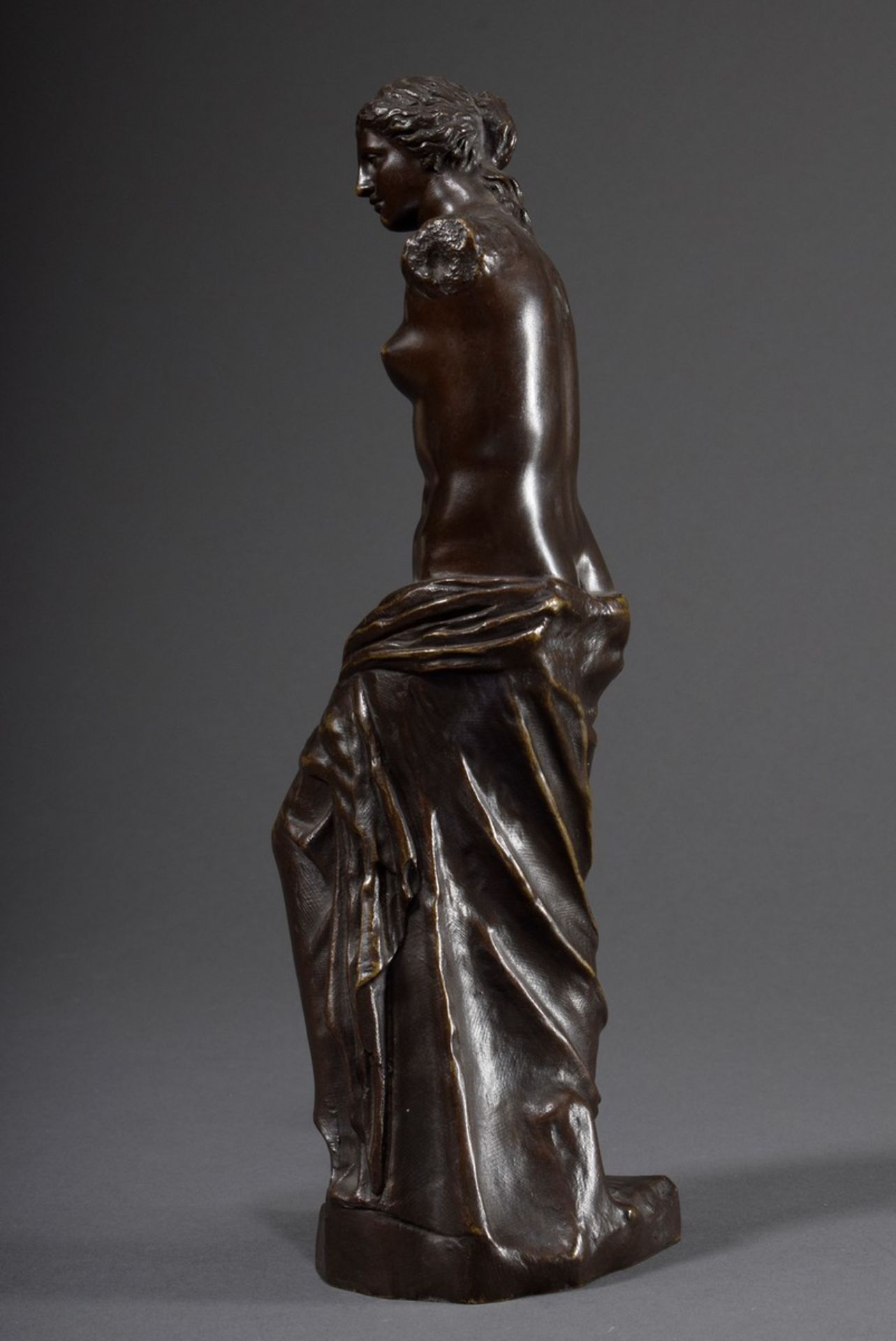 Bronze "Venus von Milo" nach antikem Vorbild, patiniert, seitl. bez. "Susse Fres"., Ende 19.Jh., H. - Bild 4 aus 9