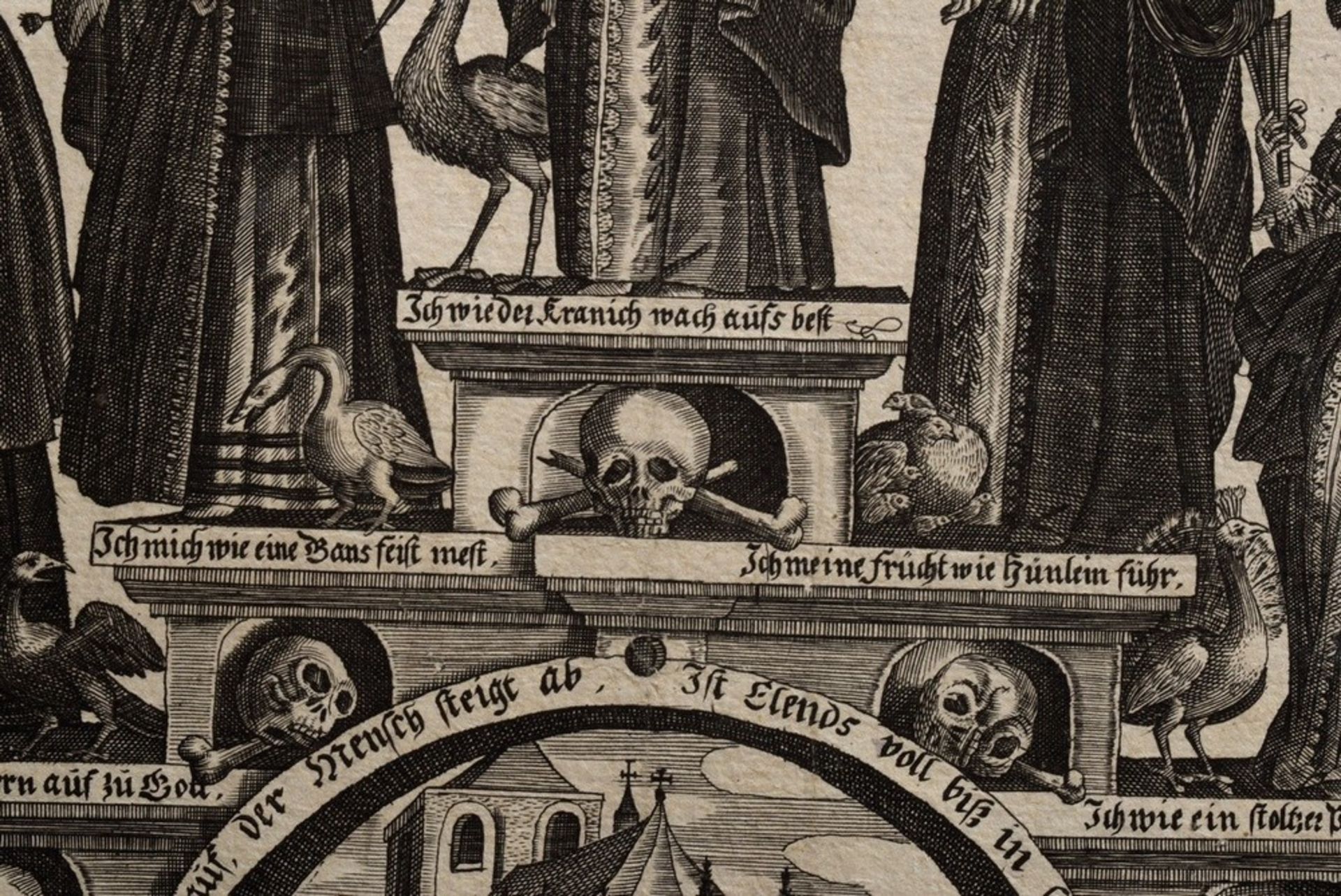 Gerhard Altzenbach Nachfolge (1590-1672) „Auff und Niedergang des weiblichen Alters“, Kupferstich,  - Bild 6 aus 7