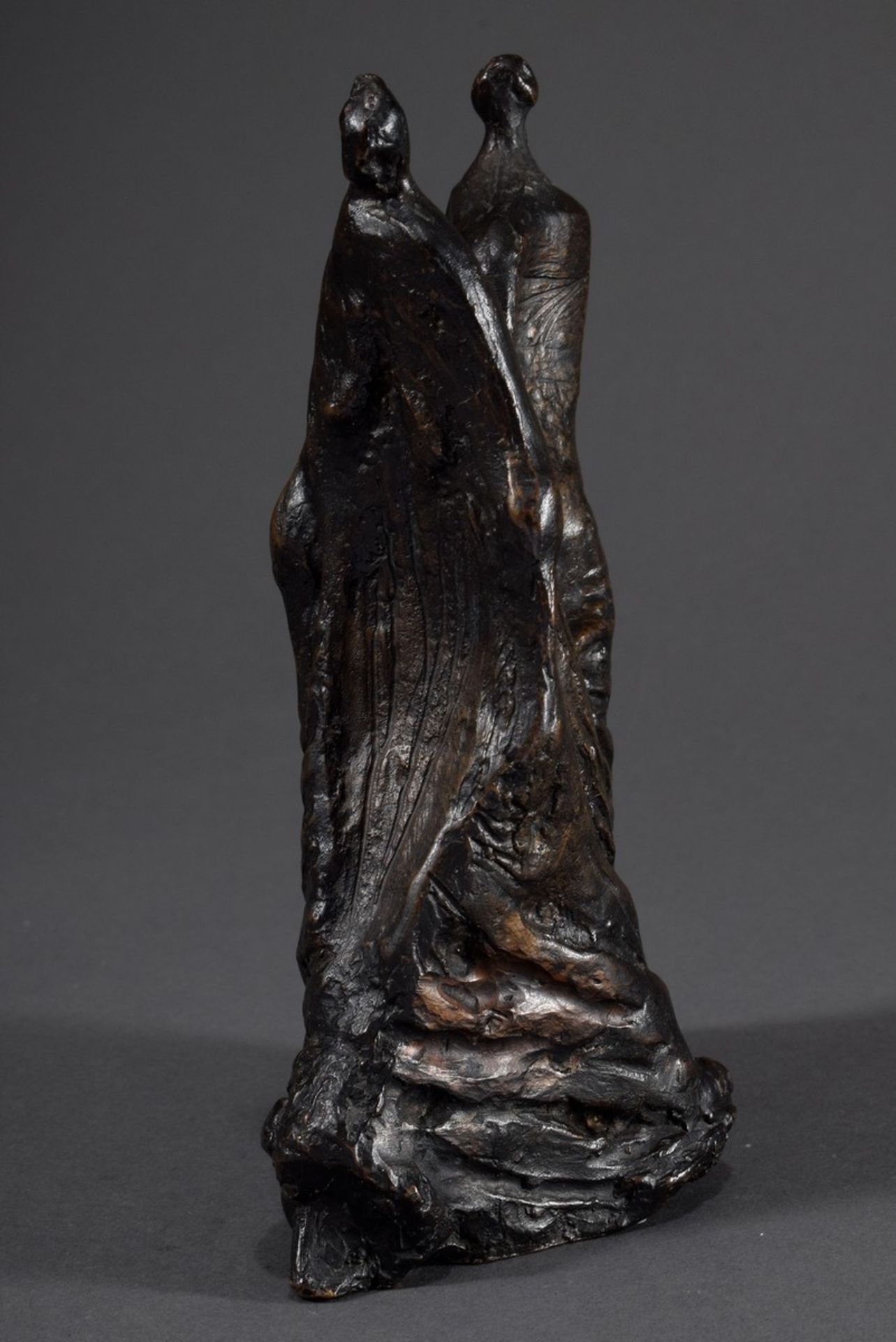 Balden, Theo (1904-1995) "Sich Trennende" 1980/91, Bronze, monogr. "TB 15/12 GS", H. 18,5cm, Prov.: - Bild 3 aus 5