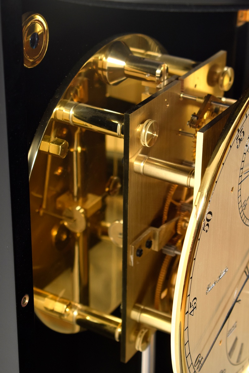 Erwin Sattler precision pendulum clock with monthly rate, model 1900, brass precision movement with - Image 10 of 19