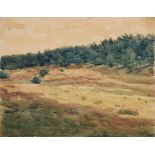 Schaper, Friedrich (1869-1956) "Landschaft", Aquarell, u.r. sign., 34x44cm, o.r. Ecke restauriert,