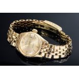 GG 750 Rolex "Oyster Perpetual, Lady Datejust" Armbanduhr mit Jubilé-Band, Automatic, Strichindizes