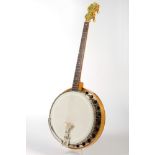 Tenor Banjo, Paramount, William L. Lange, New York, Modell Junior, USA 1929, Seriennummer 13399, Pa