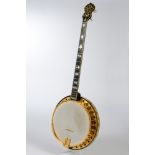 Plektrum Banjo, The Vega Co., Boston Massachusetts, Modell Vegaphone Deluxe, USA 1927, Seriennummer