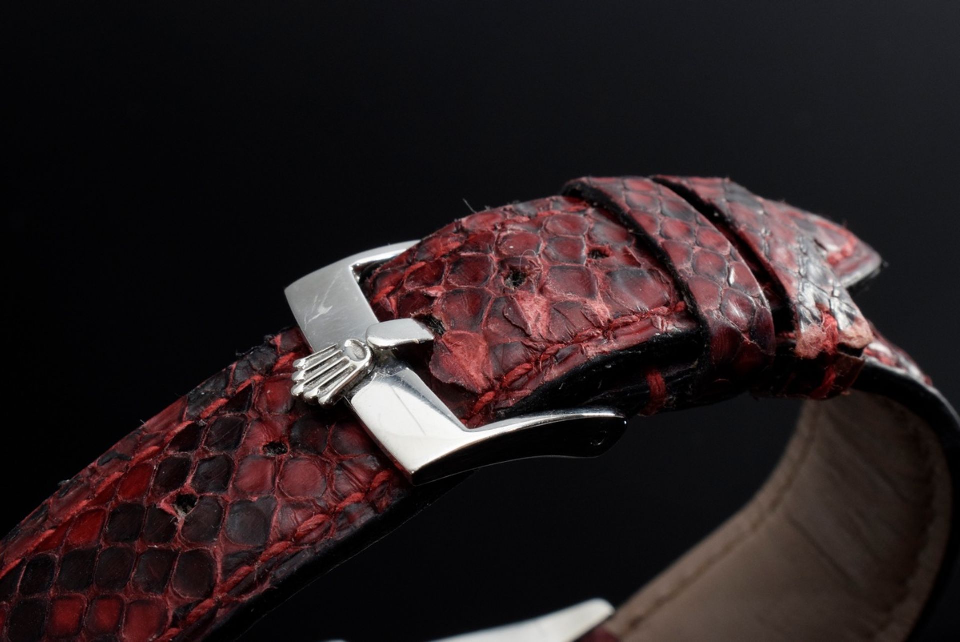 Rolex "Oysterdate Precision" Armbanduhr, Stahl, Handaufzug, römische Ziffern, große Sekunde, Datum  - Bild 4 aus 6
