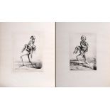 2 Weber, A. Paul (1893-1980) "Unsterblicher Kasper" und "Der tote Kasper", Lithographien, i.d. Plat