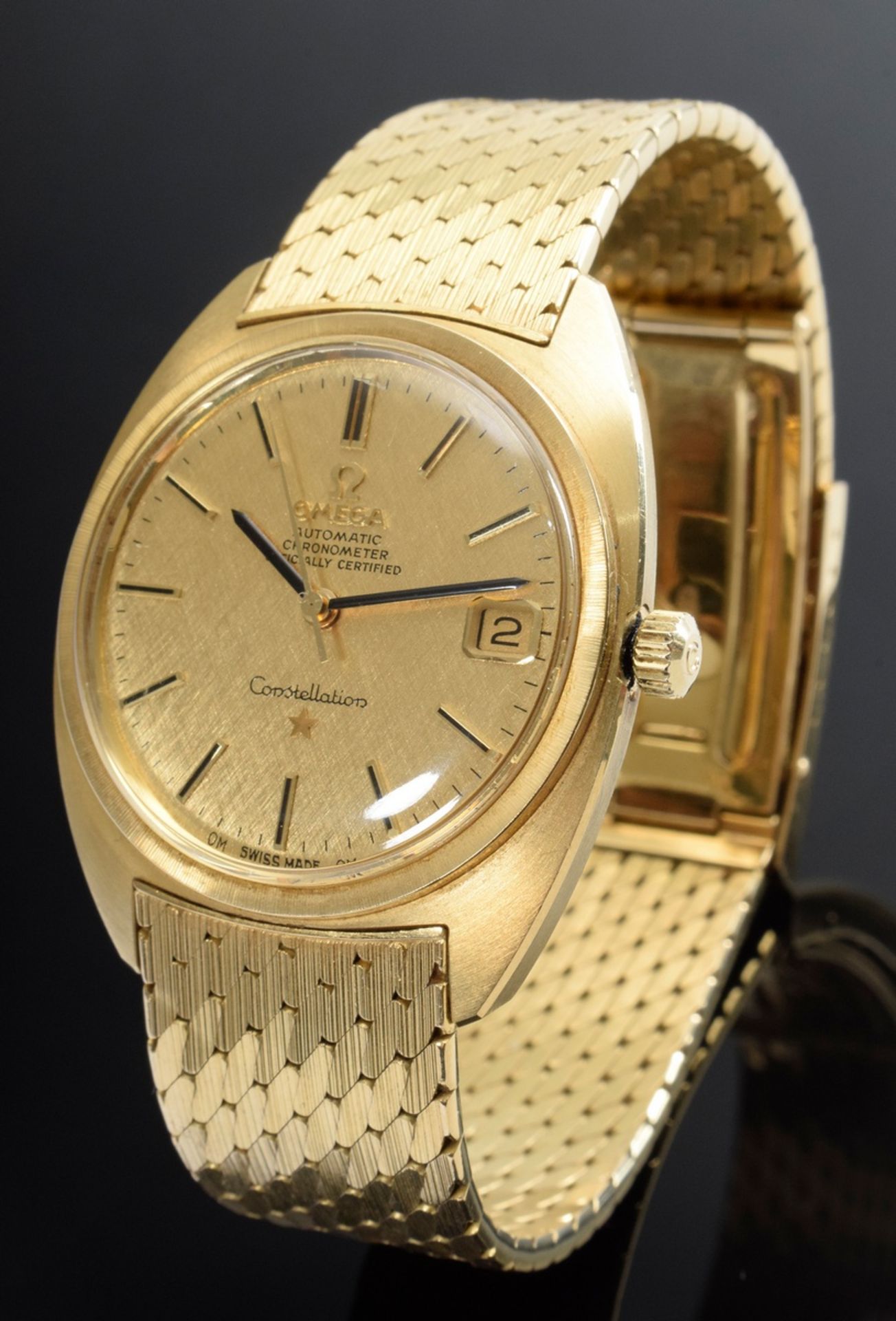 Omega GG 750 "Constellation" GG 750 men's wristwatch, chronometer, automatic, mineral glass, bracel