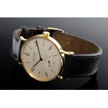 Nomos "Tangente" Herren Armbanduhr mit GG 750 Gehäuse, Jubiläumsedition 125 Jahre Wempe/Hamburg, Ha