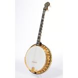 Tenor Banjo, The Vega Co., Boston Massachusetts, Modell Vegaphone Deluxe, USA 1925, Seriennummer 81