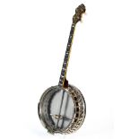 Tenor Banjo, The Bacon Banjo Co. Inc., Groton Connecticut, Modell Silver Bell No.1, USA 1928, Serie