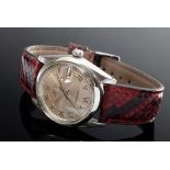 Rolex "Oysterdate Precision" Armbanduhr, Stahl, Handaufzug, römische Ziffern, große Sekunde, Datum