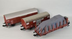 MAERKLIN WAGENSET 3 Güterwagen mit Beladung