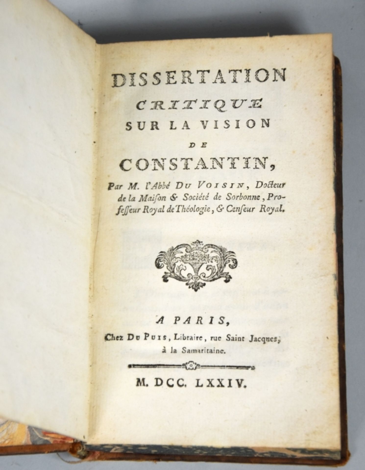 DU VOISIN "Dissertation critique sur la vision de Constantin" - Image 2 of 3