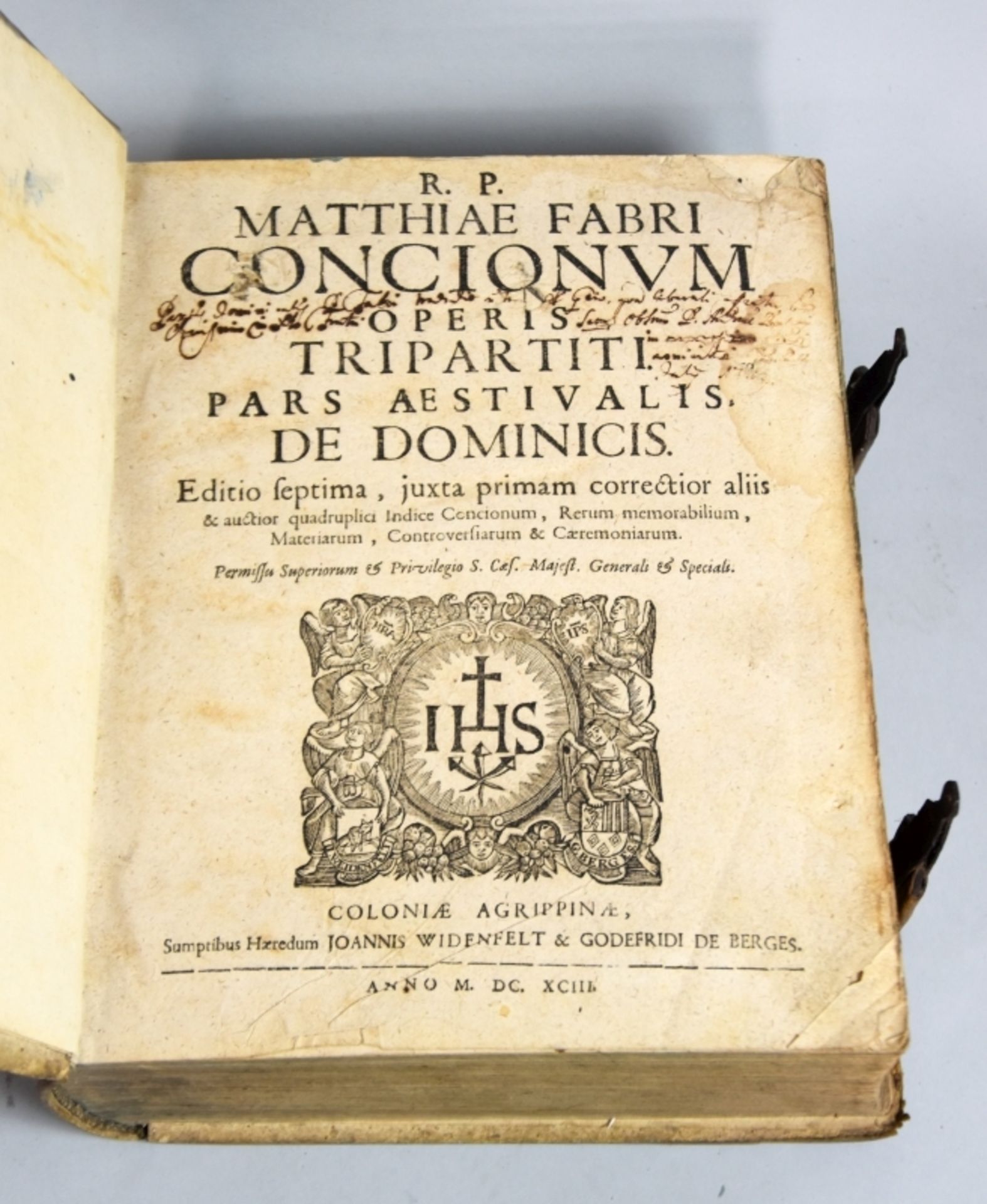 FABER "Cocionum operis tripartiti pars aestivalis de dominicis" - Image 2 of 5