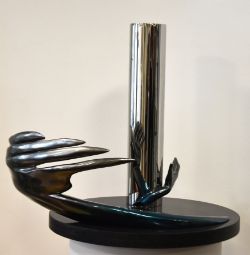 HURWITZ "Maternal Hand" Bronze & Stainless Steel