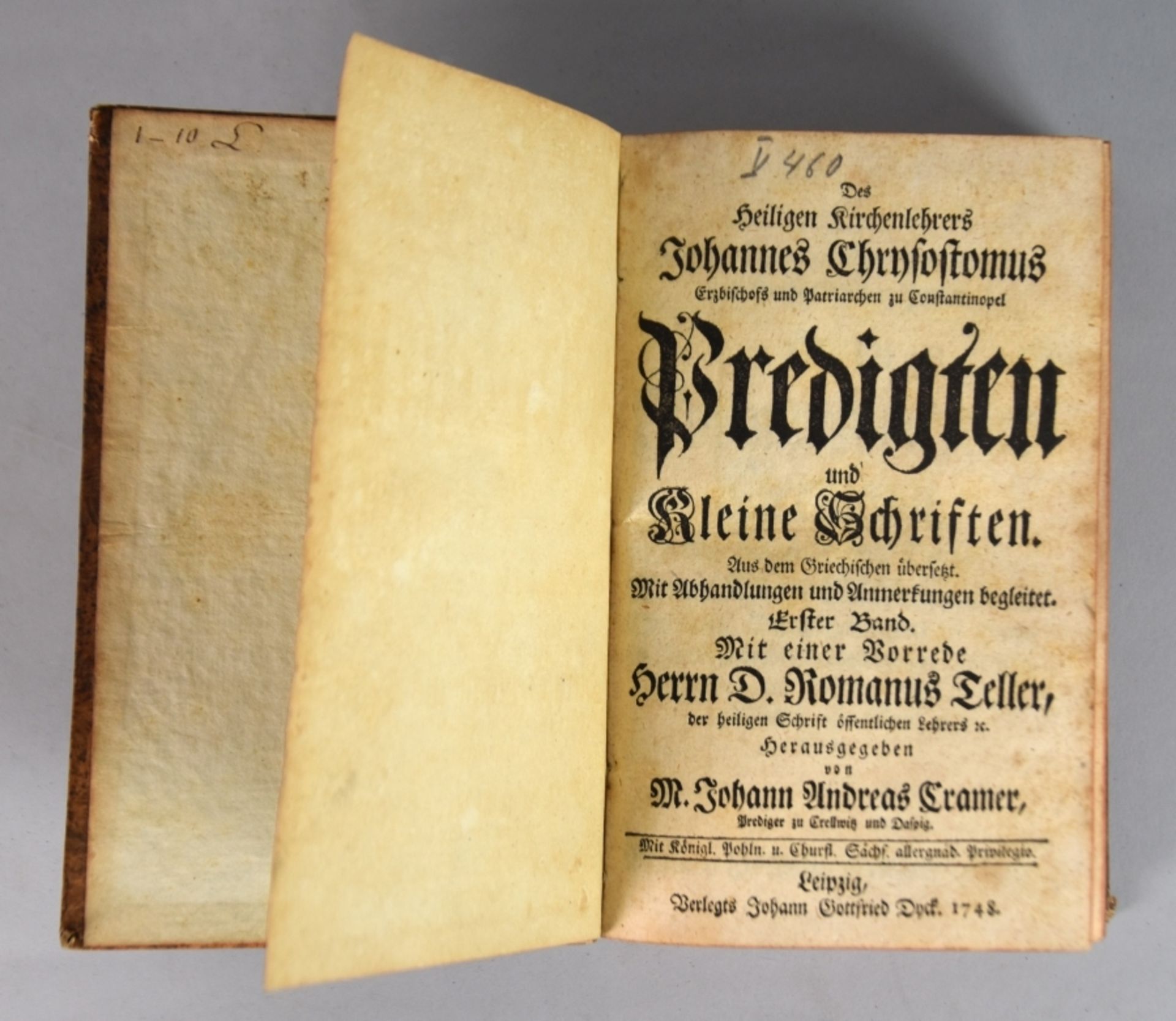 CHRISTLICHE LITERATUR drei Werke 18.Jh.: Von Stochenau, Riga, Cramer - Bild 3 aus 4