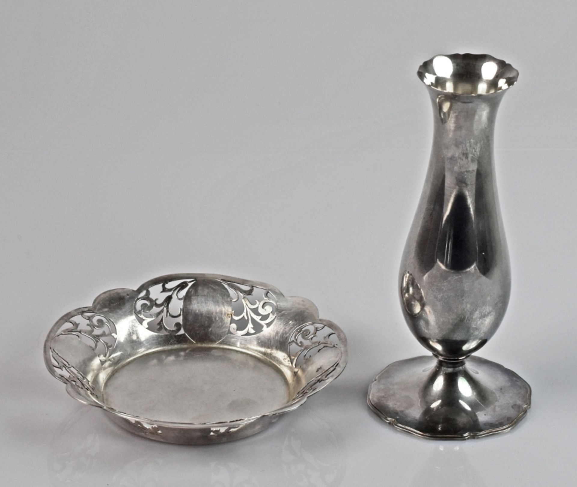 LOT 2tlg kleine SCHALE und VASE - Image 2 of 5