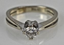 RING mit Brillant-Solitär 0,25ct