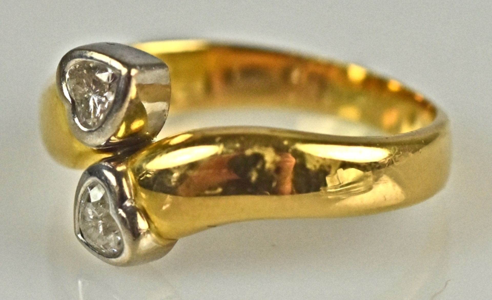 RING mit Diamantherzen gesamt um 0,5ct - Image 3 of 3