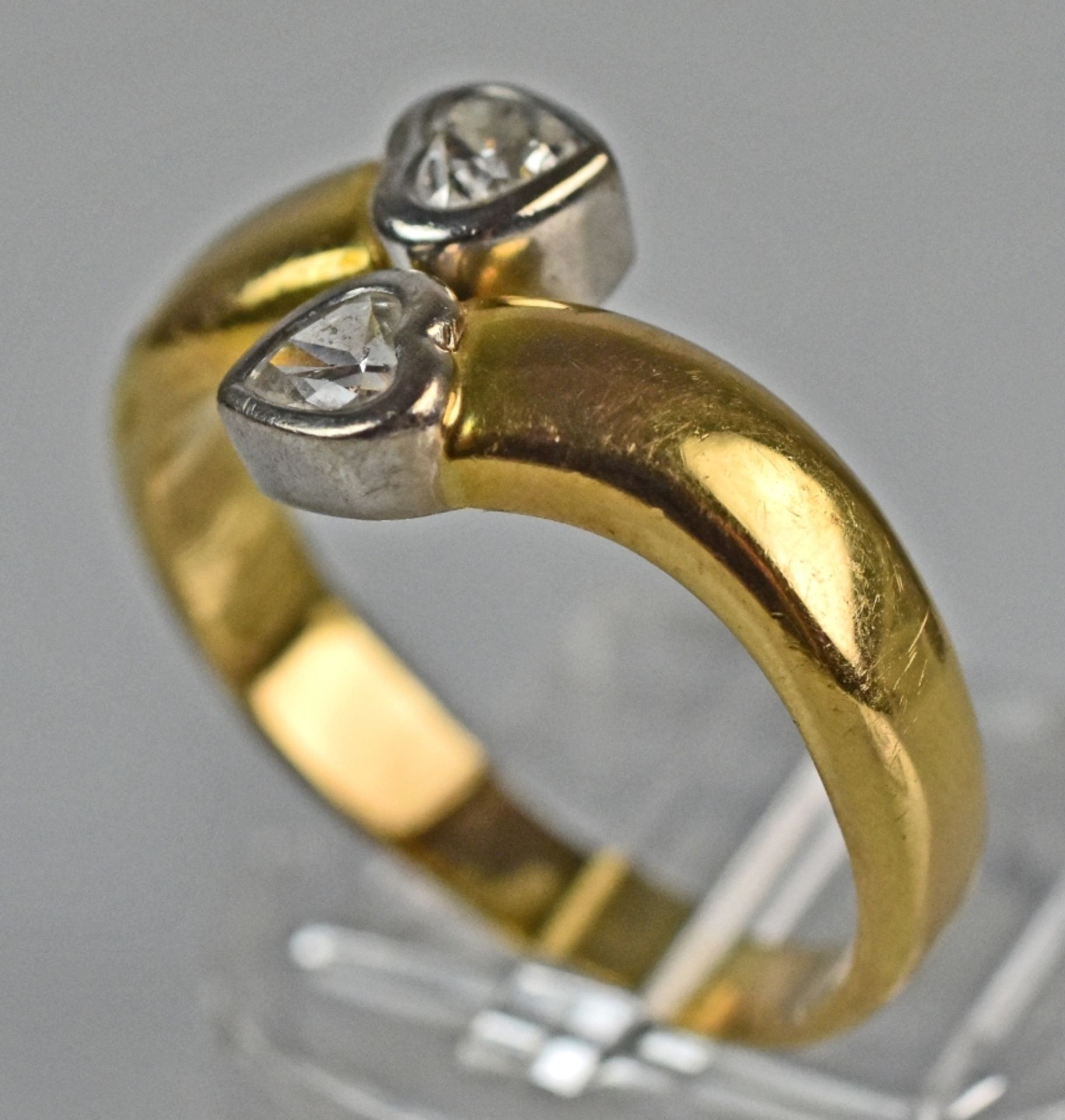 RING mit Diamantherzen gesamt um 0,5ct - Image 2 of 3