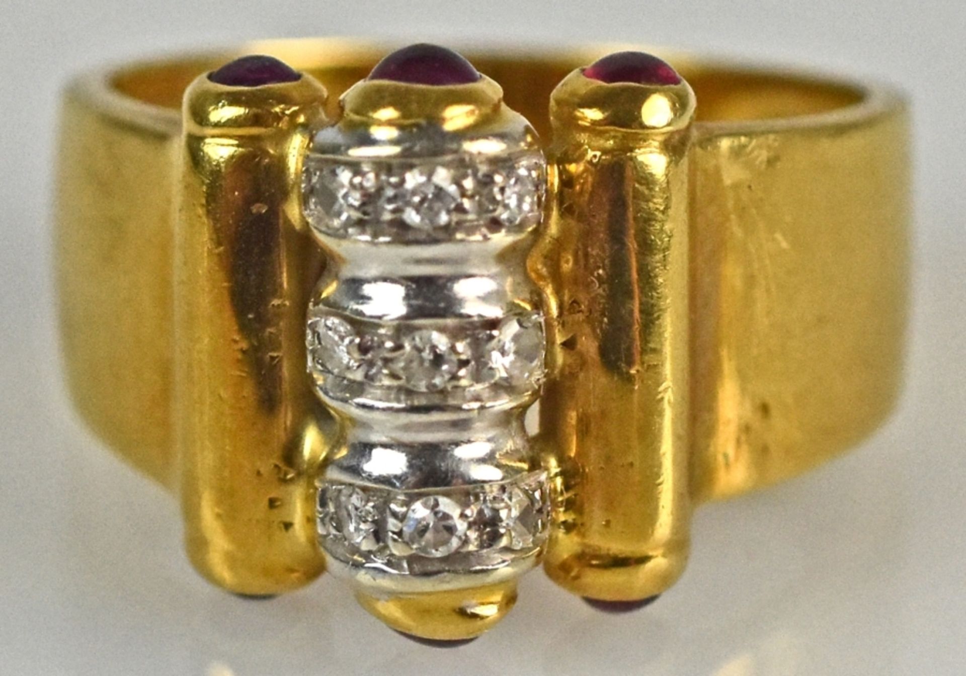 RING mit Diamanten, Gold 18ct - Bild 2 aus 5