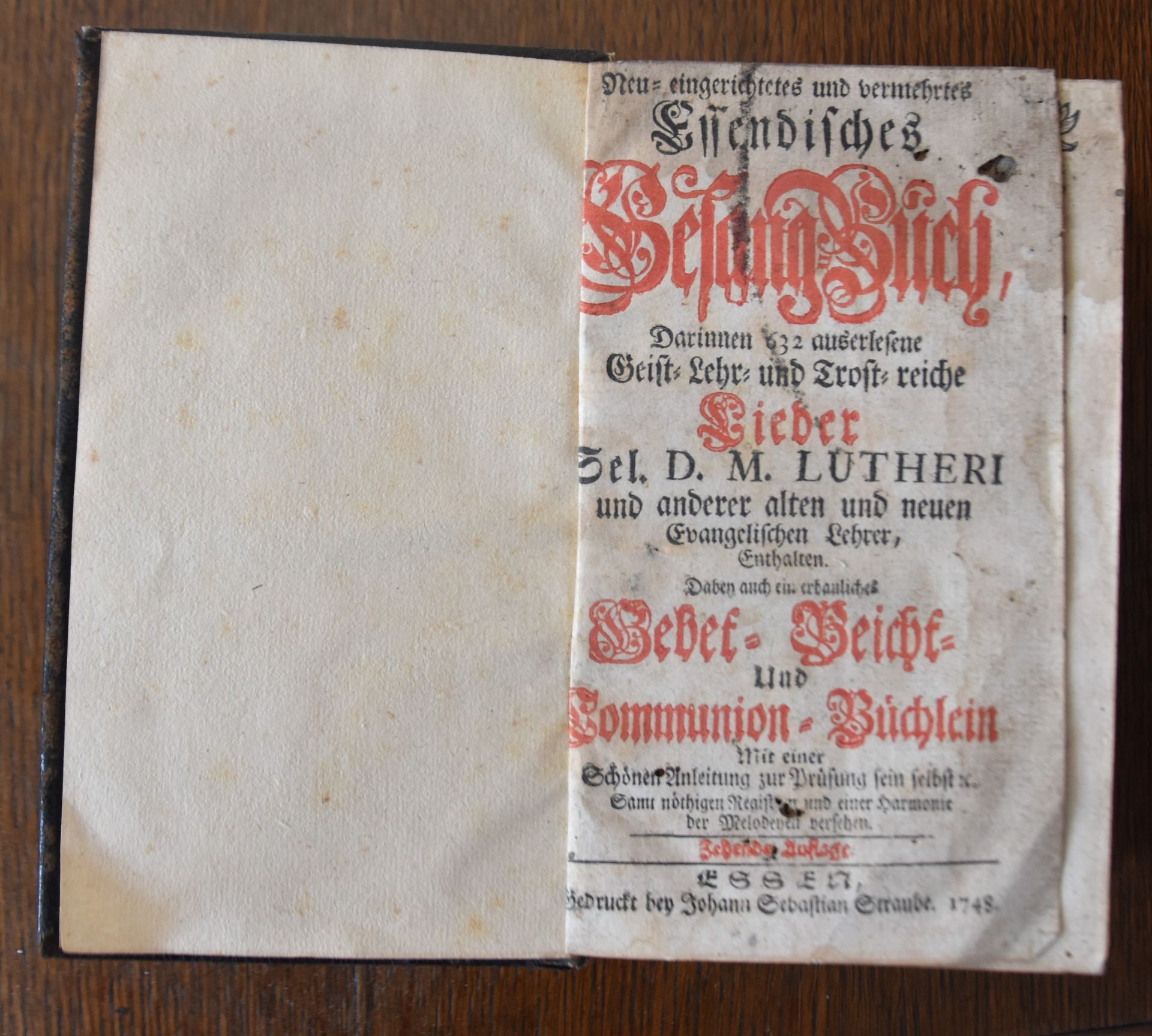 ZWEI ANTIKE GESANGBÜCHER - Gellert 1774 - Bild 5 aus 5