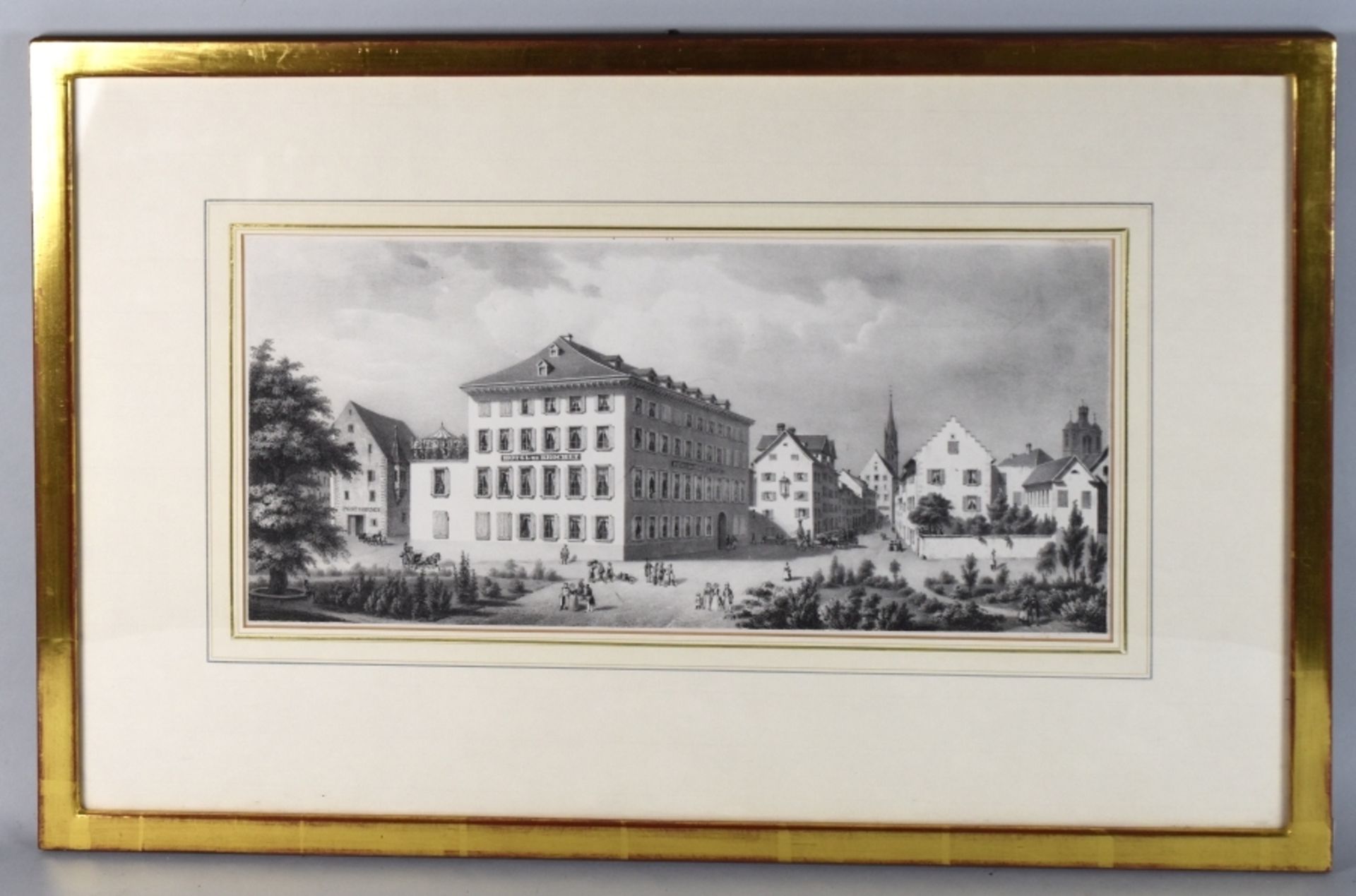 HOTEL HECHT KONSTANZ um 1840 von A. F. Pecht - Bild 2 aus 2