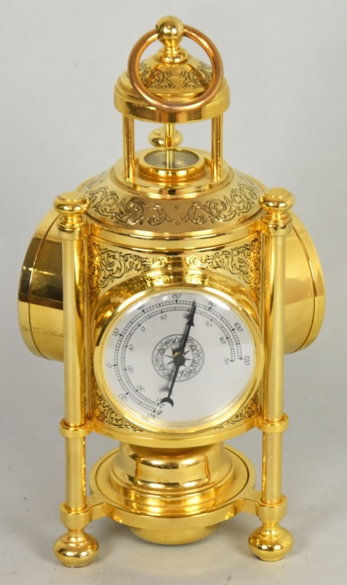 BAROMETER-UHR mit Thermometer und Kompass - Bild 2 aus 3