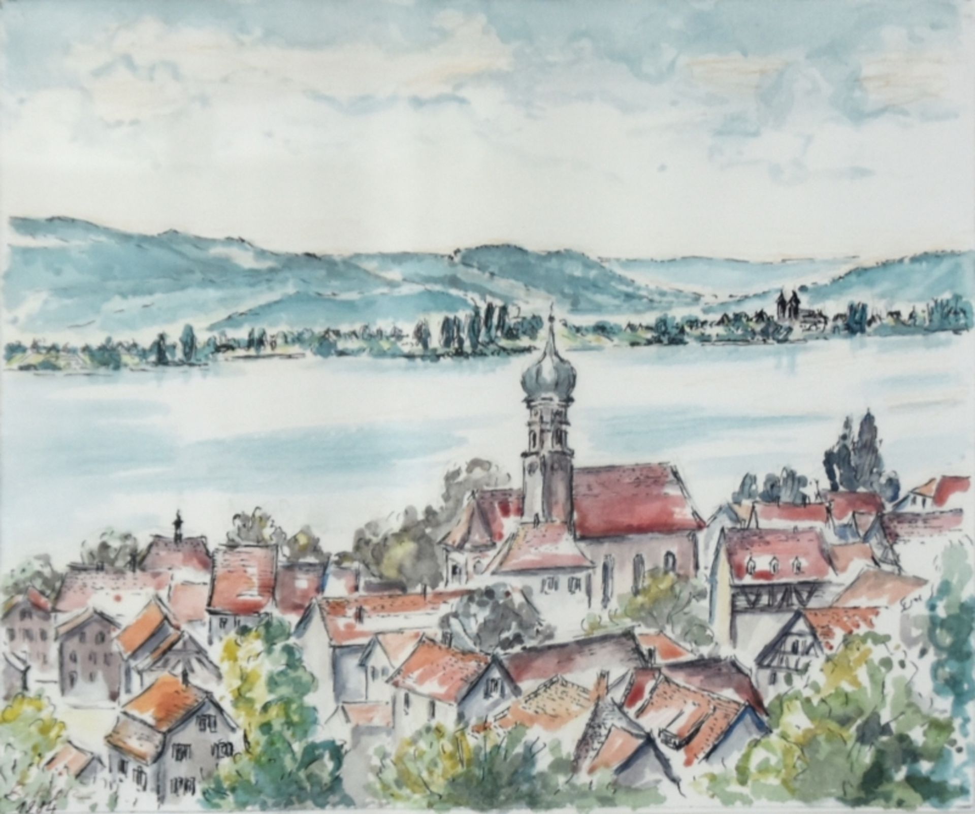 KLOTZ "Blick von Allensbach auf die Reichenau"