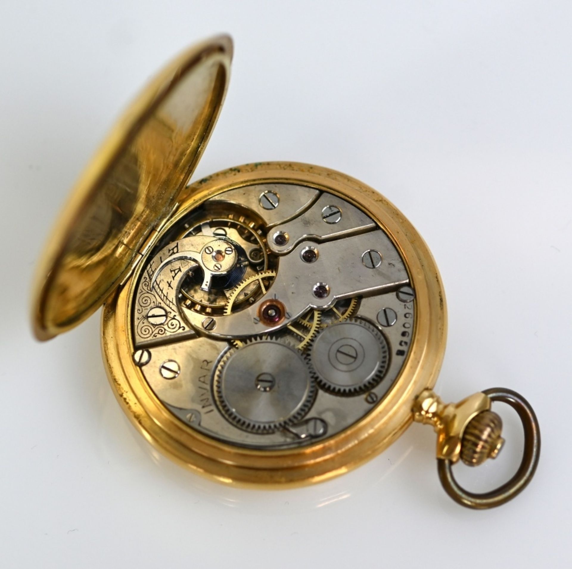 TASCHENUHR Chronometer, Invar, Gold, 18ct. - Image 4 of 5