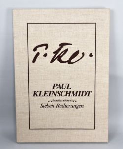 KLEINSCHMIDT  Graphikmappe: 7 Radierungen