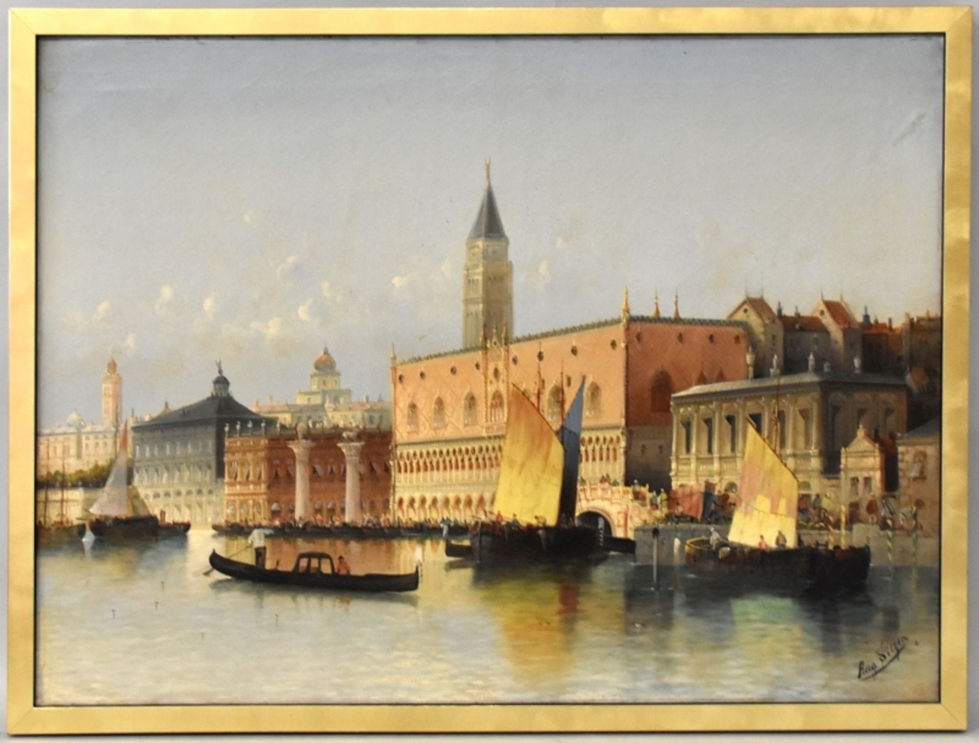 VON SIEGEN "Venedig - Blick auf den Dogenpalast" - Image 2 of 4