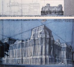CHRISTO "Wrapped Reichstag - Project for Berlin"