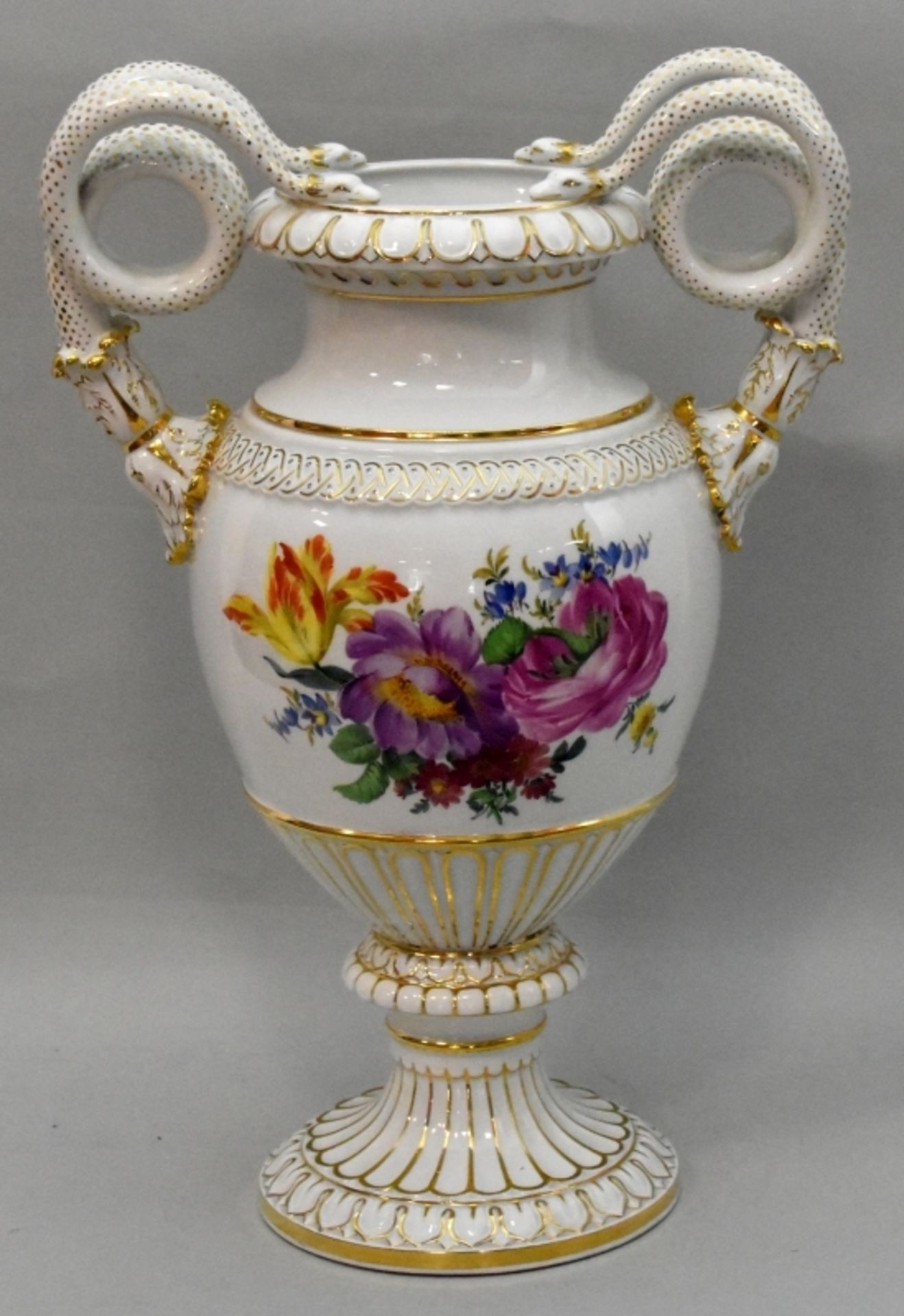 GROSSE SCHLANGENVASE Meissen