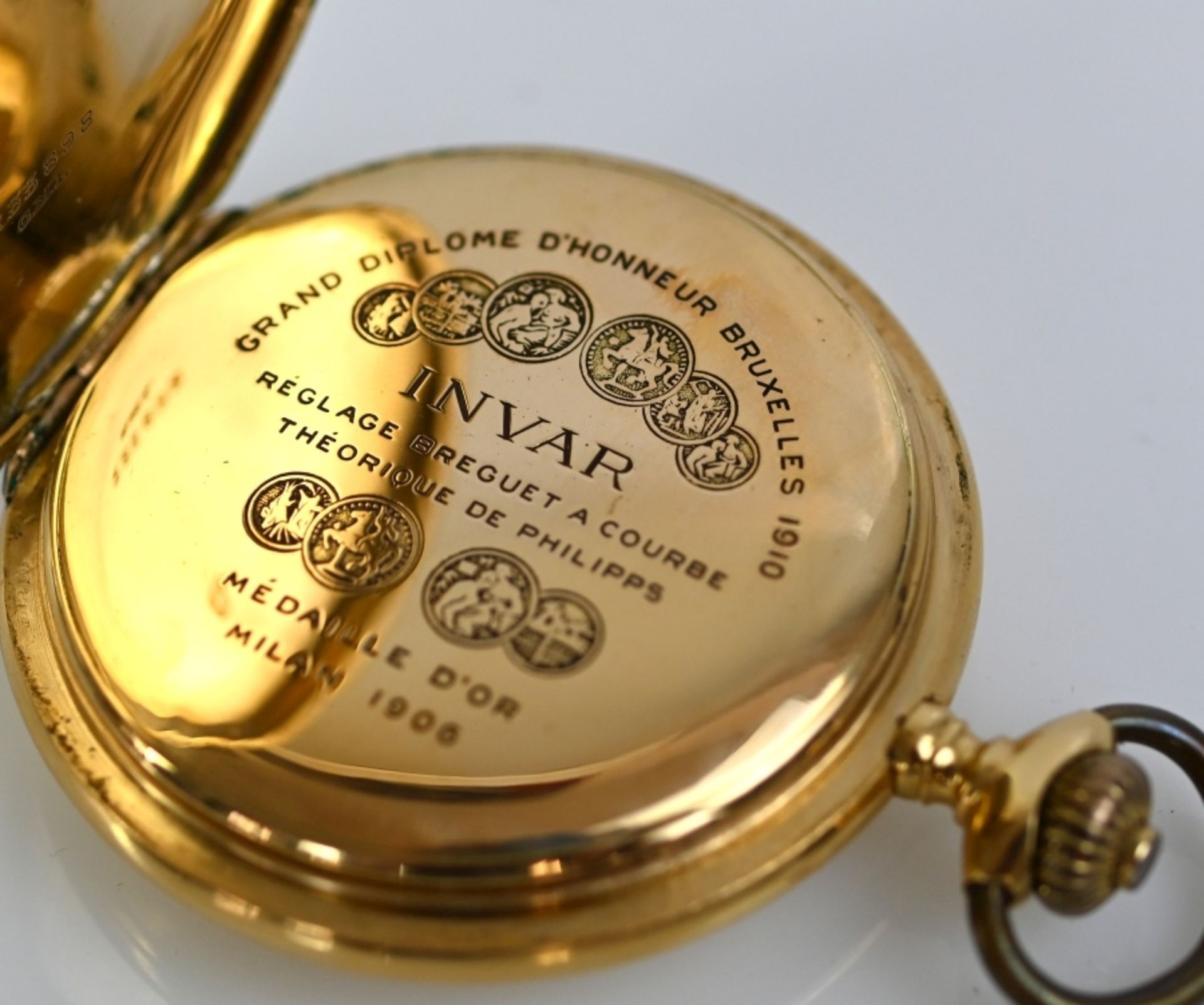 TASCHENUHR Chronometer, Invar, Gold, 18ct. - Image 3 of 5