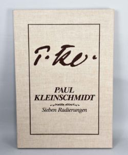 KLEINSCHMIDT  Graphikmappe: 7 Radierungen