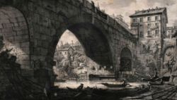 PIRANESI "Veduta del Ponte Ferrato"